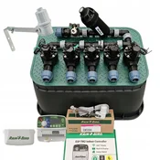 Komplet s 5 postajami Rain Bird: zbiralnik s filtrom in kompresorjem, TM2, RSDBex, zbiralnik, PE 32