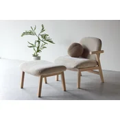 Venture Design Fotelj in tabure Rile 67x74x77 cm bež