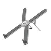 C-TECH Stojalo za prenosnik Quallis NTS-100, do 15, 6, nastavljivo, aluminij