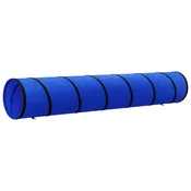 Vidaxl Tunel za pse moder O 50x300 cm poliester
