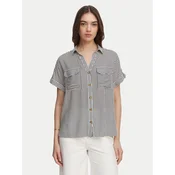 VERO MODA Bluza BUMPY  nočno modra / bela