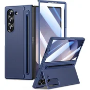 GS Ovitek za Samsung Galaxy Z Fold6 5G s steklom in držalom za pisalo - moder