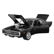 Metalni auto Rastar - 1970 Dodge Charger R/T, 1:36, crni