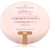 essence silky CUSHION FOUNDATION tekoči puder v gobici s srednjo prekrivnostjo odtenek 165 12 g