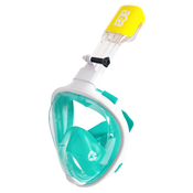 Aga Aga Maska za potapljanje s celim obrazom S/M White/Turquoise, (21110109)