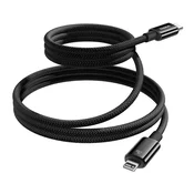 Baseus Tungsten Gold Magnetic USB Type-C – iPhone, kabel za brzo punjenje i prijenos podataka, 20 W, 1 m, crni