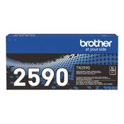 BROTHER TN-2590 (TN2590), originalni toner, črn, 1200 strani