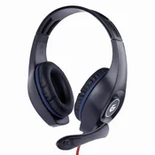 GEMBIRD GHS-05-B Gaming črne/modre, slušalke z mikrofonom, (5000115338)
