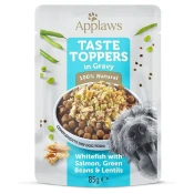 Kapsica Applaws Dog Taste Toppers u umaku bijela riba, losos, grah i leca 85 g