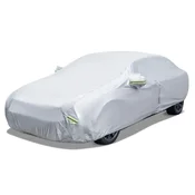Northix Prevleka za avto 479x173x115 cm zadrga žep srebrna PE EVA