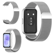 Pašček za Huawei Band 11/Band 11 Pro, zapestnica, kovinska, srebrna