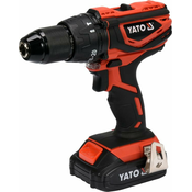 YATO Udarni vrtalnik/vijačnik 18V 40Nm 1X2,0Ah Li-Ion Mabuchi motor, v kovčku Yt-82788