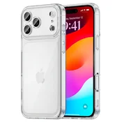 GS Ovitek za iPhone 17 Pro Max, silikonski s trdim hrbtom, prozoren