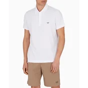 Emporio Armani za moške. EM000571_AF12331 Priložnostna bela polo majica (XL), Priložnostno, Bombaž, Kratek rokav
