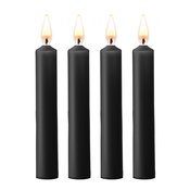 Ouch – Teasing Wax Candles, 4 kos - Črna