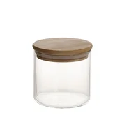 Homestar Steklen kozarec JARA 8,3x8 cm 390 ml z bambusovim pokrovom