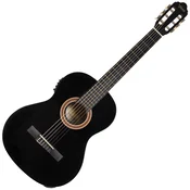 Valencia VC104E 4/4 Black Elektro klasicna gitara (Kao novo)