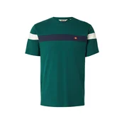 ELLESSE Majica Caserio mornarska/temno zelena/bela