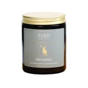 shumee Pačuli - sojina sveča s pačulijem, bergamotko, vrtnico - yush - 180 ml