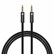 Audio kabel Teracell Plus Aux 3.5mm crni 1.2m