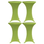 Vidaxl Raztegljivo pregrinjalo za mizo 4 kosi 60 cm zeleno