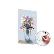 Slikarstvo po številkah PINK BITCH IN THE VASE | nizka težavnost