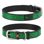 WAUDOG Usnjena ovratnica JOKER DC COMICS črna 37-48 cm, širina: 25 mm