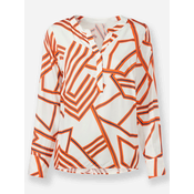 heine Bluza marine/oranžna/bela