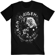 Iron Maiden Majica Number Of The Beast Grey Tone Unisex Black 2XL