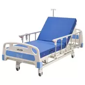 VEVOR Bolniška postelja 3 funkcije popolnoma električna 2135x960x860 mm nosilnost 250 kg vzmetnica vključena