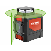 Avtomatski laserski nivo Extol Premium, zelen, 1D1V (1×360°+1V) natančnost: 0,3 mm/1 m, navoj 1/4