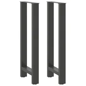 Vidaxl vidaXL Noge za klubsko mizico, antracitne, 2 kosa, 40 x (100–101) cm