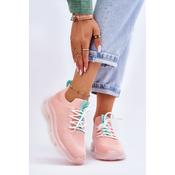 Womens slip-on sock shoes GOE JJ2N4081 Light pink