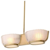 Casa Padrino luxury chandelier vintage brass 67.5 x 24.5 x H. 142.5 cm - Living room chandelier - Hotel chandelier - Restaurant chandelier - Luxury quality - Luxury furniture