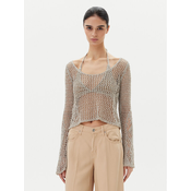PINKO Pulover Denali 104749 A2FB Siva Regular Fit