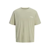 JACK & JONES Majica JORHYERES travnato zelena/oranžna/bela