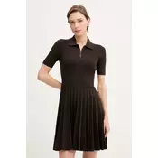 Lacoste plisirana obleka viskozna