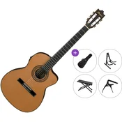 Ibanez GA5TCE-AM Premium SET 4/4 Amber Klasična kitara z elektroniko