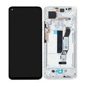 Xiaomi Mi 10T 5G, Mi 10T Pro 5G - LCD zaslon + steklo na dotik + okvir (Lunar Silver) - 5600040J3S00 Genuine Service Pack