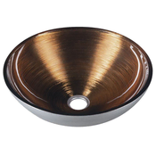 SAPHO Elegantno Murano Wenge umivalnik iz stekla, 40cm, bakreni/srebrni odtenki