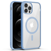 Hibridni ovitek PastelMag z magnetom MagSafe za iPhone 12 Pro Max - sky blue