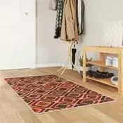 vidaXL Preproga runner MARSA večbarvno 80 x 200 cm Poliester in PVC