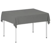 vidaXL Klobučevina za mizo 5 kos Pravokotna Svetlo siva 140 x 180 cm