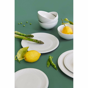 6-delni jedilni set iz belega porcelana Bonami Essentials Purita
