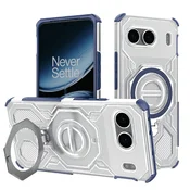Hibridni ovitek Carbon Shield Pro za OnePlus Nord 4 - blue transparent
