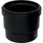 Geberit PEHD spojka 50 z tesnilom, črne barve (HDPE odvodnjavanje)