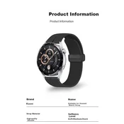 Kovol Zamenska narukvica za pametni sat za Huawei Watch 5, Crna