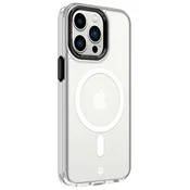 Ovitek Tactical Magsafe Magforce 2.0 za Apple iPhone 13 Pro, prozoren - črn