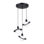 Sollux SL.1359 - Luster na sajli HYPERION 3xG9/8W/230V crna