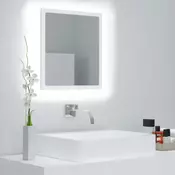 LED kupaonsko ogledalo bijelo 40 x 8 5 x 37 cm od iverice